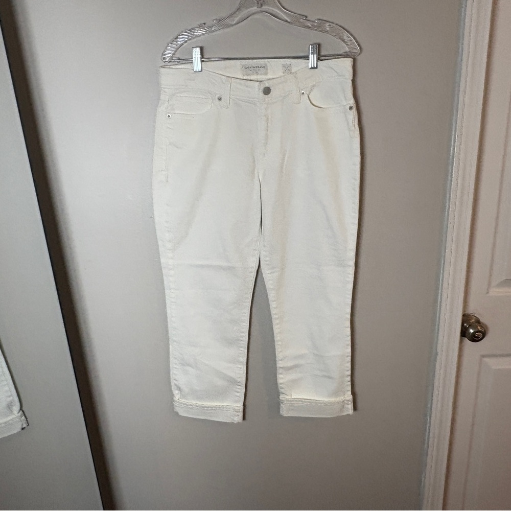 Lucky Brand Women's Off-White Cropped Jeans